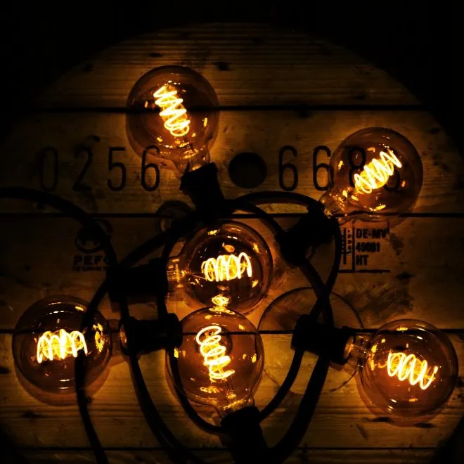 Żarówka LED G95 3,1W Filament DECOLED AMBER Ściemniana — zdjęcie 2