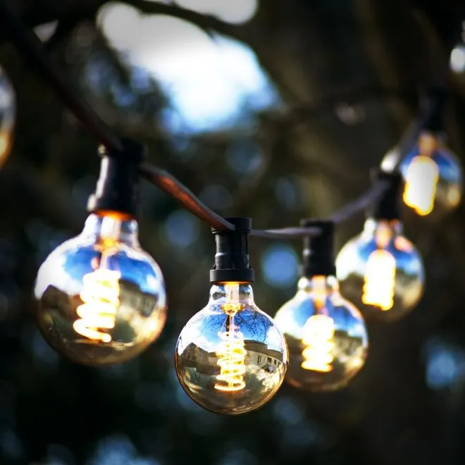 Żarówka LED G95 3,1W Filament DECOLED AMBER Ściemniana — zdjęcie 3