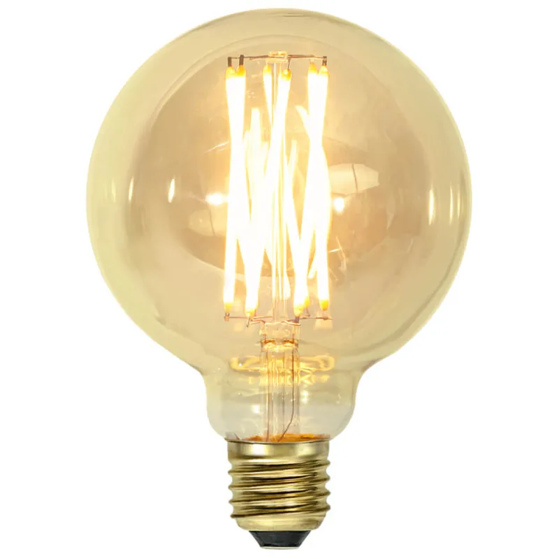 Żarówka LED G95 3,7W Filament VINTAGE GOLD Ściemniana — zdjęcie 4