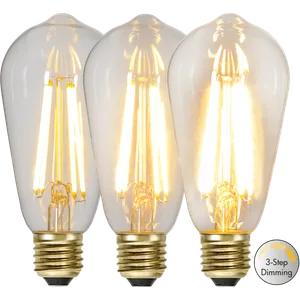 Żarówka LED SOFT GLOW ST64 6,5W filament 3-stopnie mocy