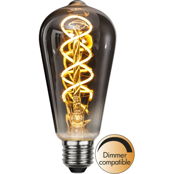 Żarówka LED ST64 2W ST64 Filament DECOLED SMOKE Ściemniana — zdjęcie 4