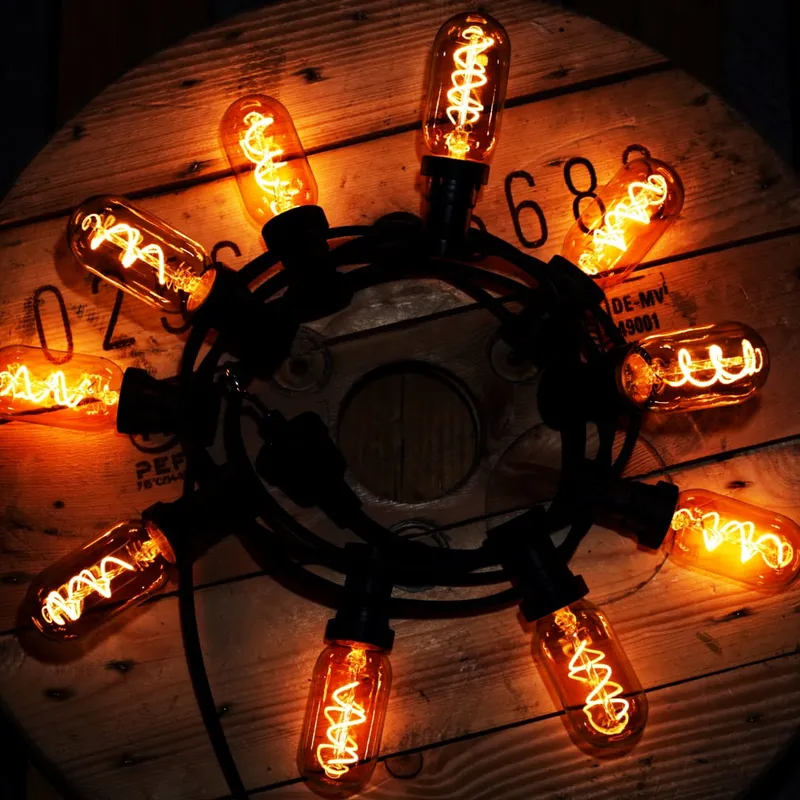 Żarówka LED T45 2W Filament DECOLED AMBER Ściemniana — zdjęcie 2
