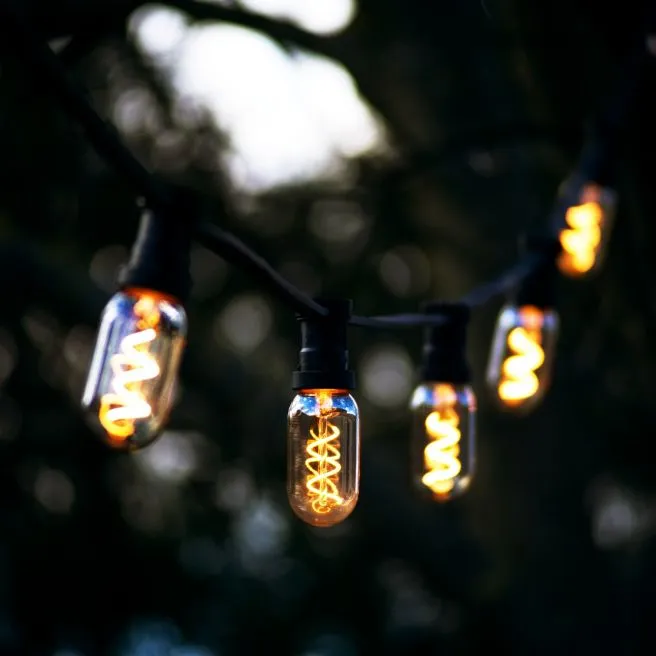 Żarówka LED T45 2W Filament DECOLED AMBER Ściemniana — zdjęcie 3