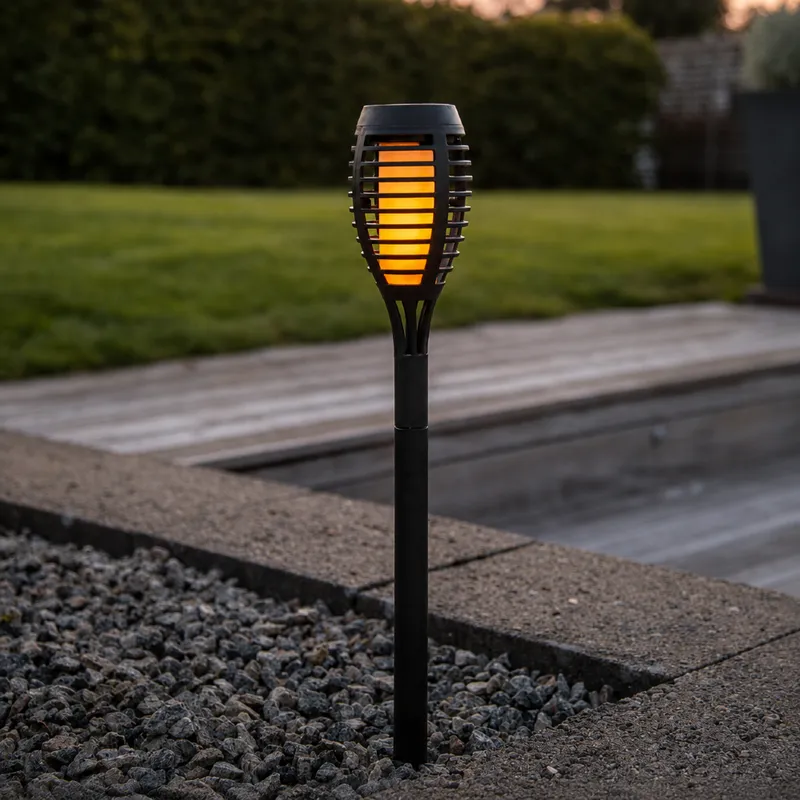Zestaw 24x lampion solarny ogrodowy LED FLAME MINI — zdjęcie 3