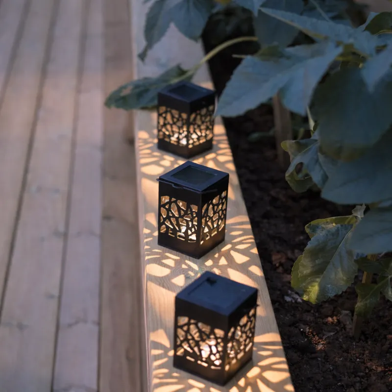 Zestaw 3x lampion solarny ogrodowy LED IZOLA — zdjęcie 3
