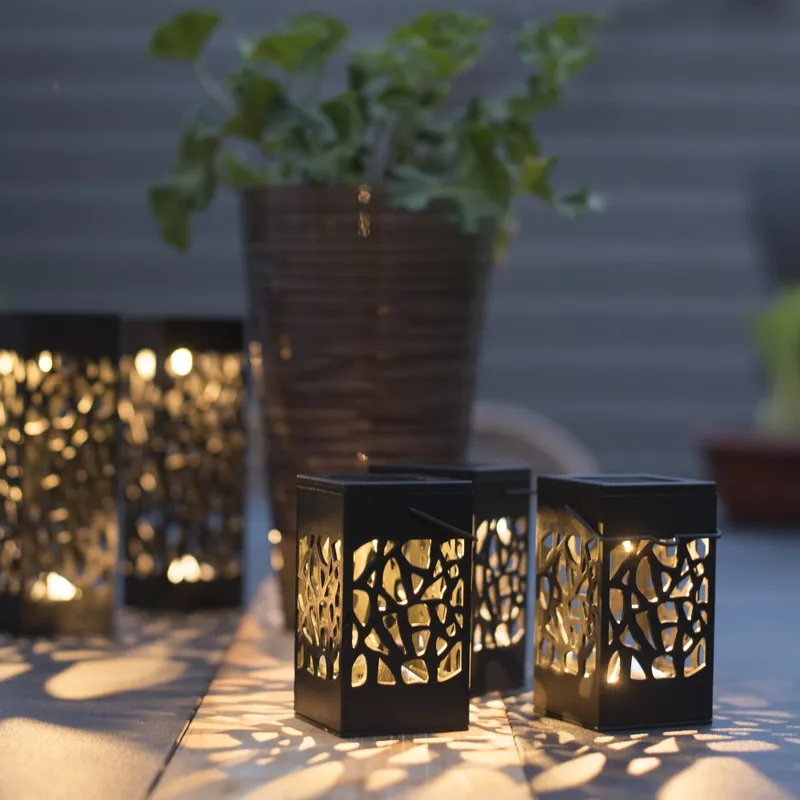 Zestaw 3x lampion solarny ogrodowy LED IZOLA — zdjęcie 7
