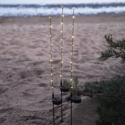 Zestaw 3x solarna dekoracja Gałązka LED wbijana FLEXY — zdjęcie 3