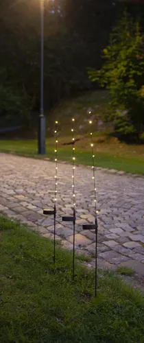 Zestaw 3x solarna dekoracja Gałązka LED wbijana FLEXY — zdjęcie 6