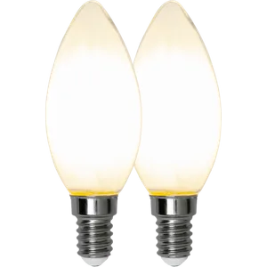 2x żarówka LED E14 4,5W C35 FROSTED 2700k Biała ciepła dwupak