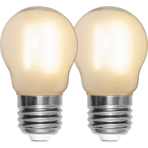 2x żarówka LED E27 1,4W G45 FROSTED 2700k Biała ciepła dwupak