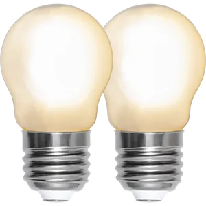 2x żarówka LED E27 2,5W G45 FROSTED 2700k Biała ciepła dwupak