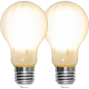 2x żarówka LED E27 4,5W A60 FROSTED 2700k Biała ciepła dwupak