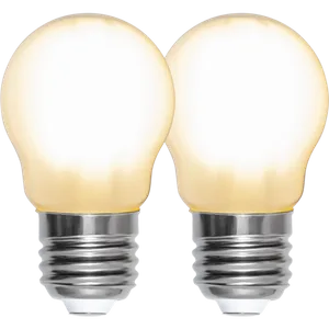 2x żarówka LED E27 4,5W G45 FROSTED 2700k Biała ciepła dwupak