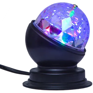 Lampa stołowa LED PARTY DISCO RGB 3W dyskotekowa czarna