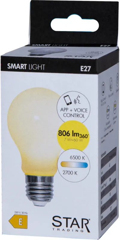 Smart żarówka LED E27 7W Wi-Fi 2700-6500K ściemniana — zdjęcie 3
